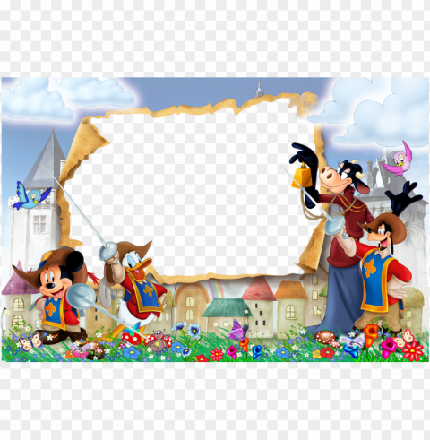 disney frames cute frames the three musketeers foto - disney photo frame Clear background PNG clip arts