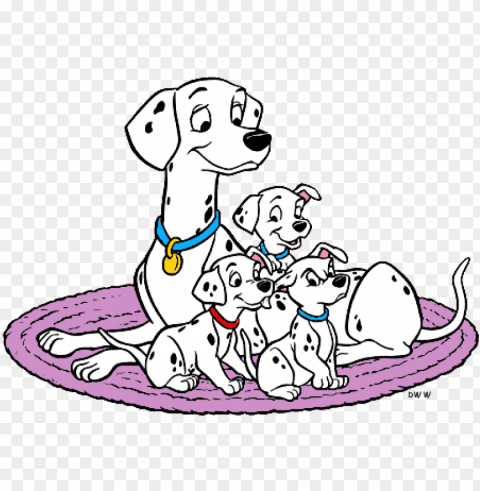 disney mother's day- 101 dalmatians coloring pages PNG pictures with alpha transparency