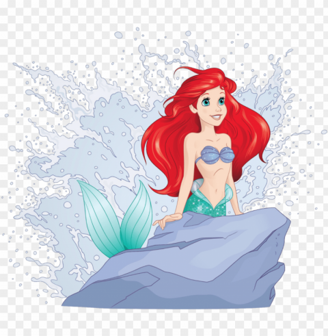 disney princess ariel disney fun the little mermaid - disney ariel Isolated Design on Clear Transparent PNG