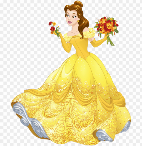 disney princess belle PNG graphics with clear alpha channel collection