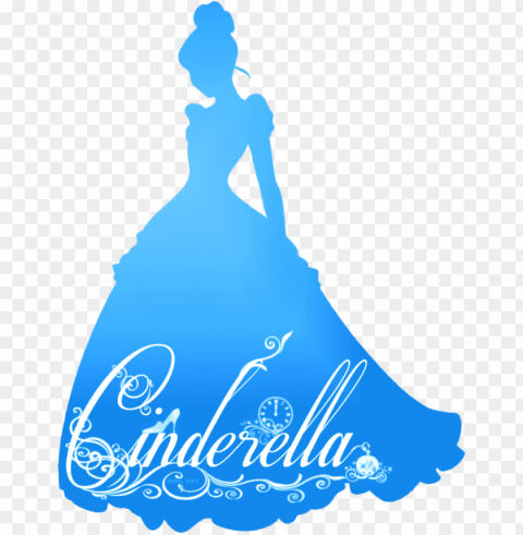 disney princess photo - cinderella silhouette PNG images for printing