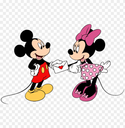 disney valentines day pic - mickey minnie valentines day Transparent PNG Isolated Subject