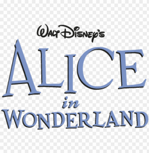 disney's alice in wonderland vector logo - alice in wonderland logo PNG transparent graphic