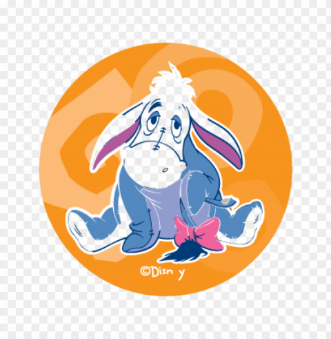 disneys eeyore logo vector free Isolated Subject on Clear Background PNG