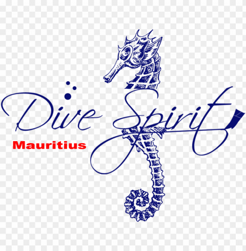 dive spirit mauritius - seahorse outline PNG images with no royalties