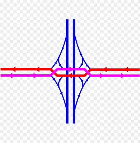 diverging diamond interchanges complete streets and - diverging diamond interchange diagram Isolated Subject in HighQuality Transparent PNG