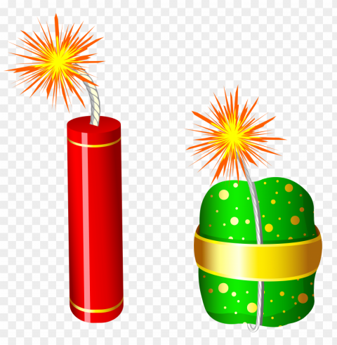 Diwali Crackers High Resolution PNG Isolated Illustration