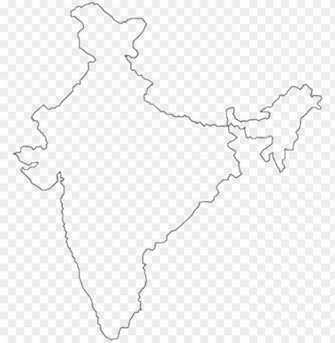 diwali special - map of india for drawi Isolated Character on HighResolution PNG