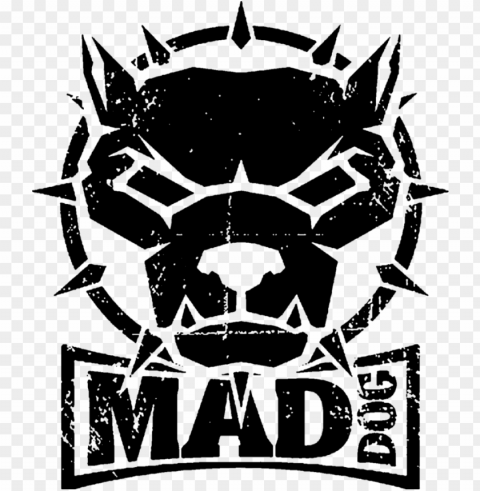 dj mad dog logo Clear Background Isolated PNG Icon