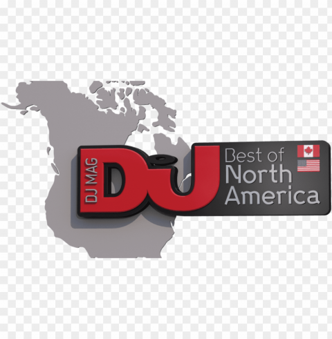 dj mag best of north america PNG Graphic with Transparent Isolation