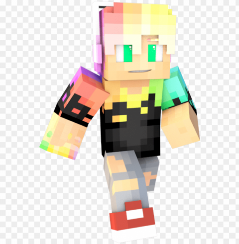 dj - minecraft rainbow skin pack Free download PNG with alpha channel extensive images