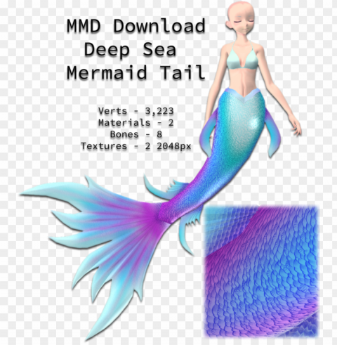 dl deep sea mermaid tail by clairndikebar - blo Free PNG images with transparent layers