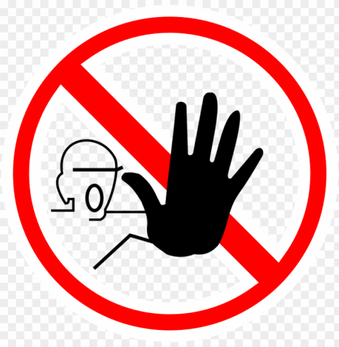 do not enter sign with hand graphic sku - halt symbol Clean Background Isolated PNG Icon
