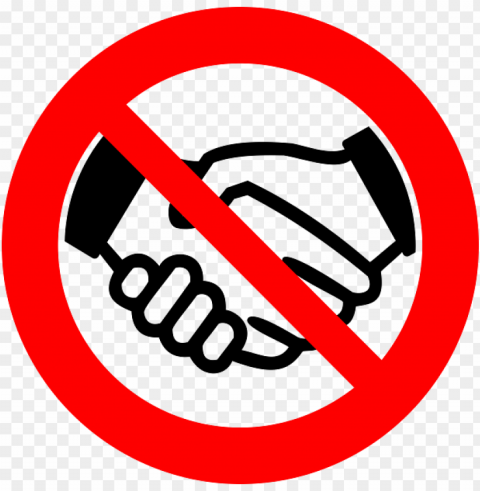 do not shake hands sign social distancing PNG with clear transparency PNG transparent with Clear Background ID bfd525de