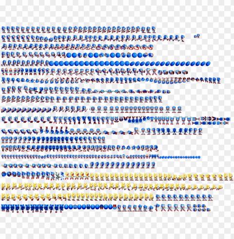 do u need a transparent sonic mania sprite sheet by - sonic sprite sheet piskel PNG pics with alpha channel