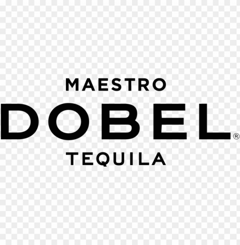 dobel black on white vector - maestro dobel tequila logo vector Transparent Background Isolated PNG Art