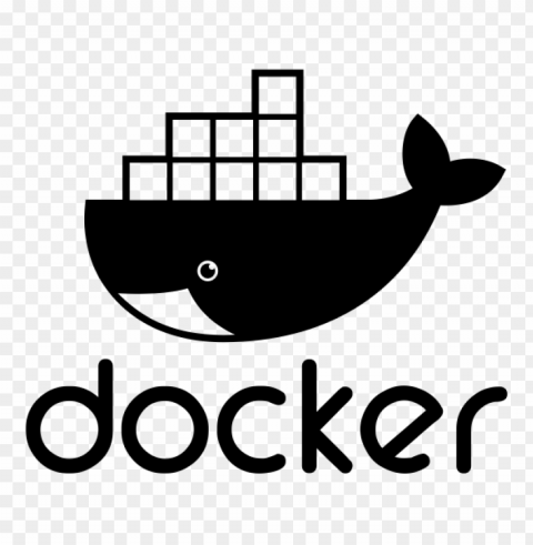 docker logo Isolated Element on HighQuality Transparent PNG