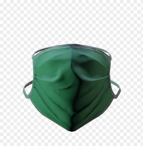 doctor mask green Transparent Background PNG Isolated Element