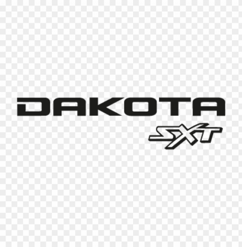dodge dakota sxt vector logo Transparent PNG Isolated Object Design