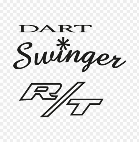 dodge dart swinger vector logo Clear PNG image