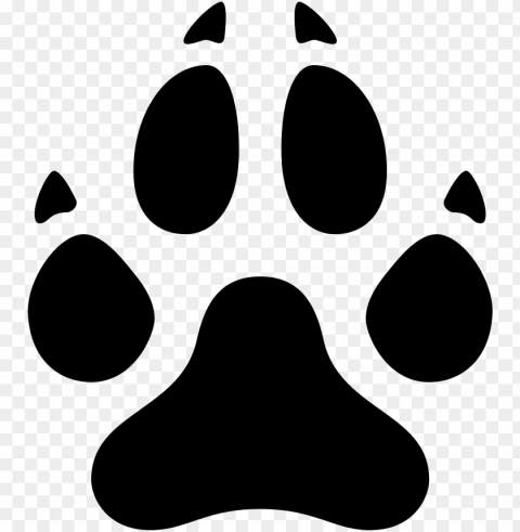 dog paw icon - wolf paw print No-background PNGs