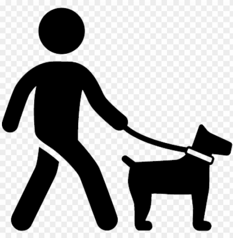 Dog Walking - Walk With Dog Ico PNG Graphic Isolated With Clarity