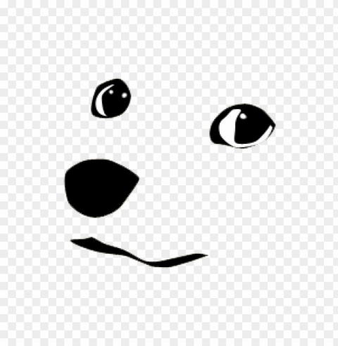 doge face Transparent Background PNG Isolated Item