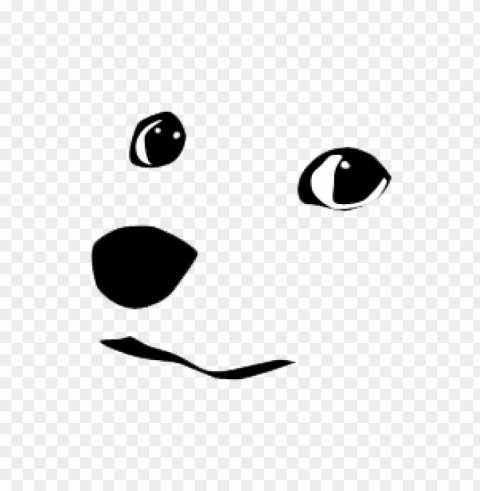 Doge Face Transparent Background PNG Isolated Item