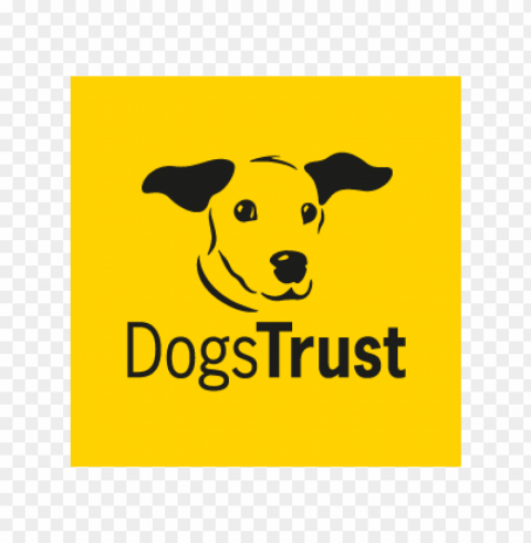 dogs trust vector logo Isolated Element with Clear Background PNG