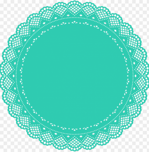 doily vector - lace circle clip art PNG files with transparent backdrop