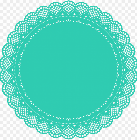 Doily Vector - Lace Circle Clip Art PNG Files With Transparent Backdrop