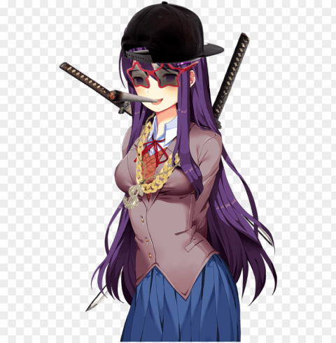 Doki Doki Yuri S Eye Isolated Illustration In HighQuality Transparent PNG