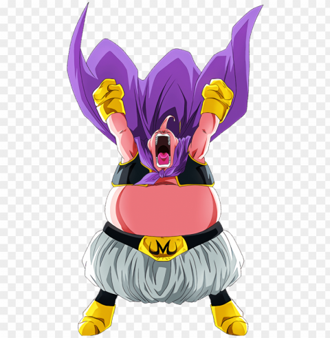 #dokkanbattle eruption of anger majin buu character - cartoo Clear Background PNG Isolated Item
