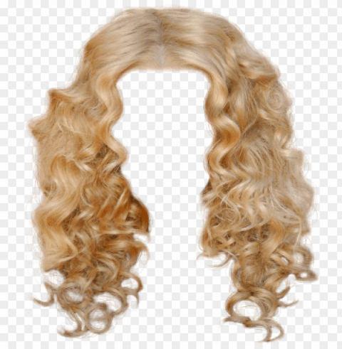doll hairstyles hair wigs blonde hair paper dolls - wi PNG Image Isolated with Clear Background