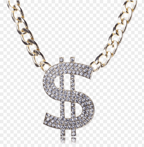 dollar chain clip art library - gold chain dollar Isolated Object on HighQuality Transparent PNG