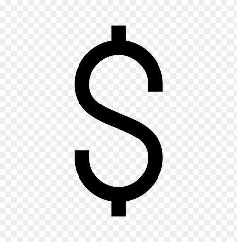 dollar logo no background Clear PNG image