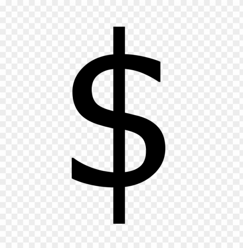 dollar logo Clean Background Isolated PNG Graphic