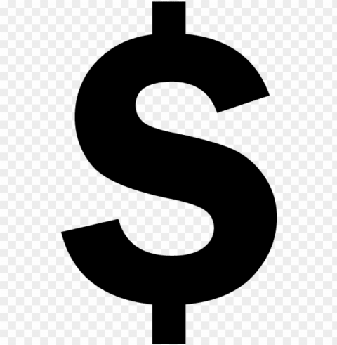 dollar sign Clean Background Isolated PNG Art