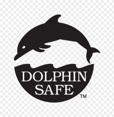 dolphin safe logo vector free Isolated Icon with Clear Background PNG