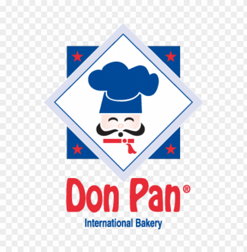 don pan vector logo Isolated Character on Transparent PNG