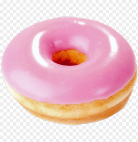 dona donut pink tumblr cute food transparent transp - pink donut PNG Image with Clear Isolated Object