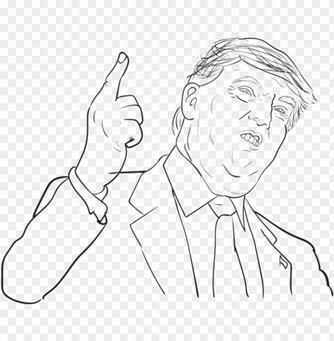 donald trump - donald trump outline drawi High-resolution transparent PNG images assortment PNG transparent with Clear Background ID ebfc7070