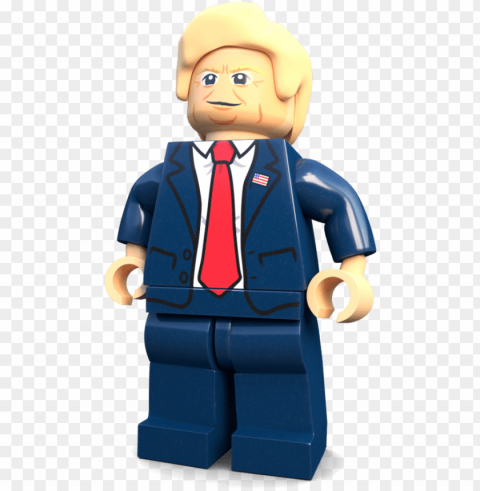 Donald Trump Minifigure - White House Lego Sets Isolated Icon In Transparent PNG Format