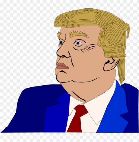 donald trump president clipart drawing PNG for Photoshop