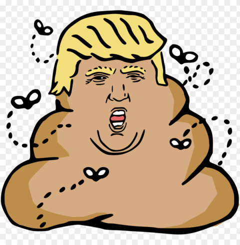 donald trump turd - donald trump poop emoji HighQuality Transparent PNG Isolated Art