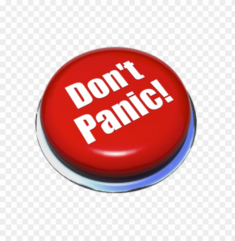 don't panic red button PNG transparent elements compilation