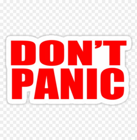 don't panic sticker PNG transparent graphics bundle