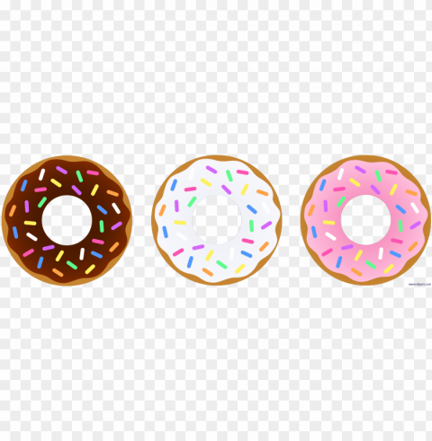 donut chocolate vanilla strawberry clipart - background donut clipart PNG transparent elements compilation