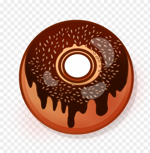 donut food file Isolated Design Element in Transparent PNG