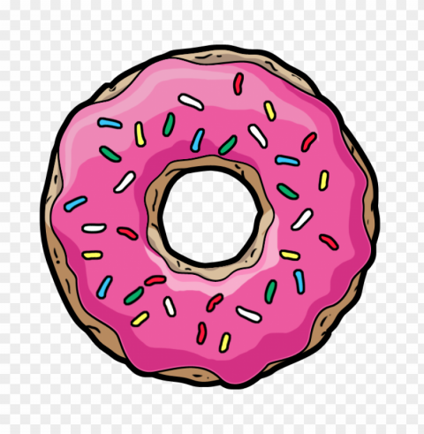 donut food image Isolated Element in Transparent PNG
